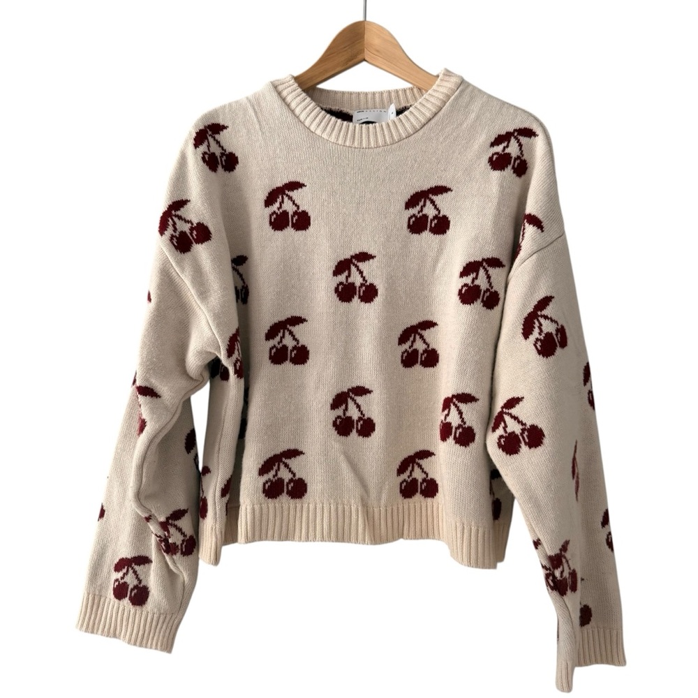 ASOS Cream Sweater with Cherry Design